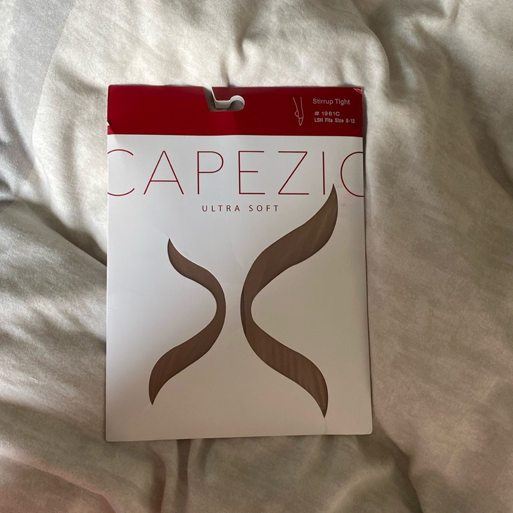 Capezio ultra soft stirrup tights size 8-12 color- j19